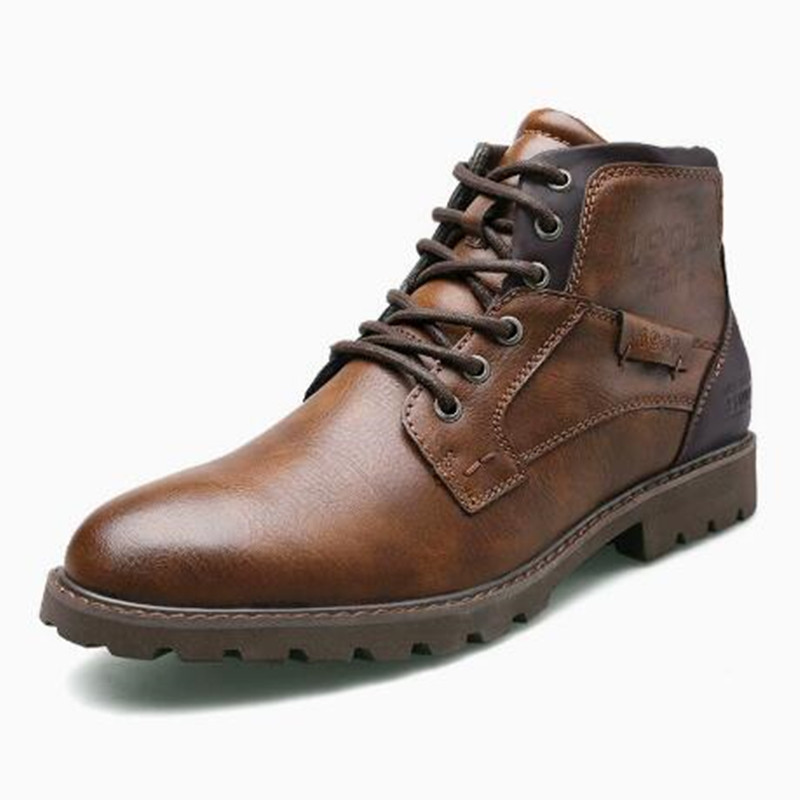 2026 Leather Men Ankle Boots P - Leather Work Fabric avis et prix
