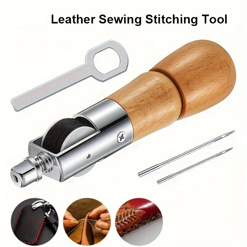 1 Set Leather Sewing Stitching - Waxed Thread Linen avis et prix