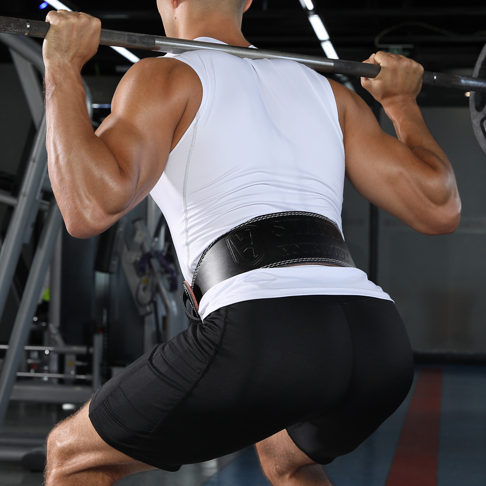 WOSWEIR-Men's Cow Leather Wais - Leather Workout Belt avis et prix