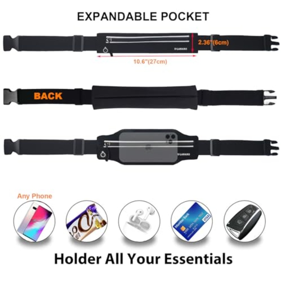 Slim Running Belt Fanny Pack f - Leather Workout Belt avis et prix