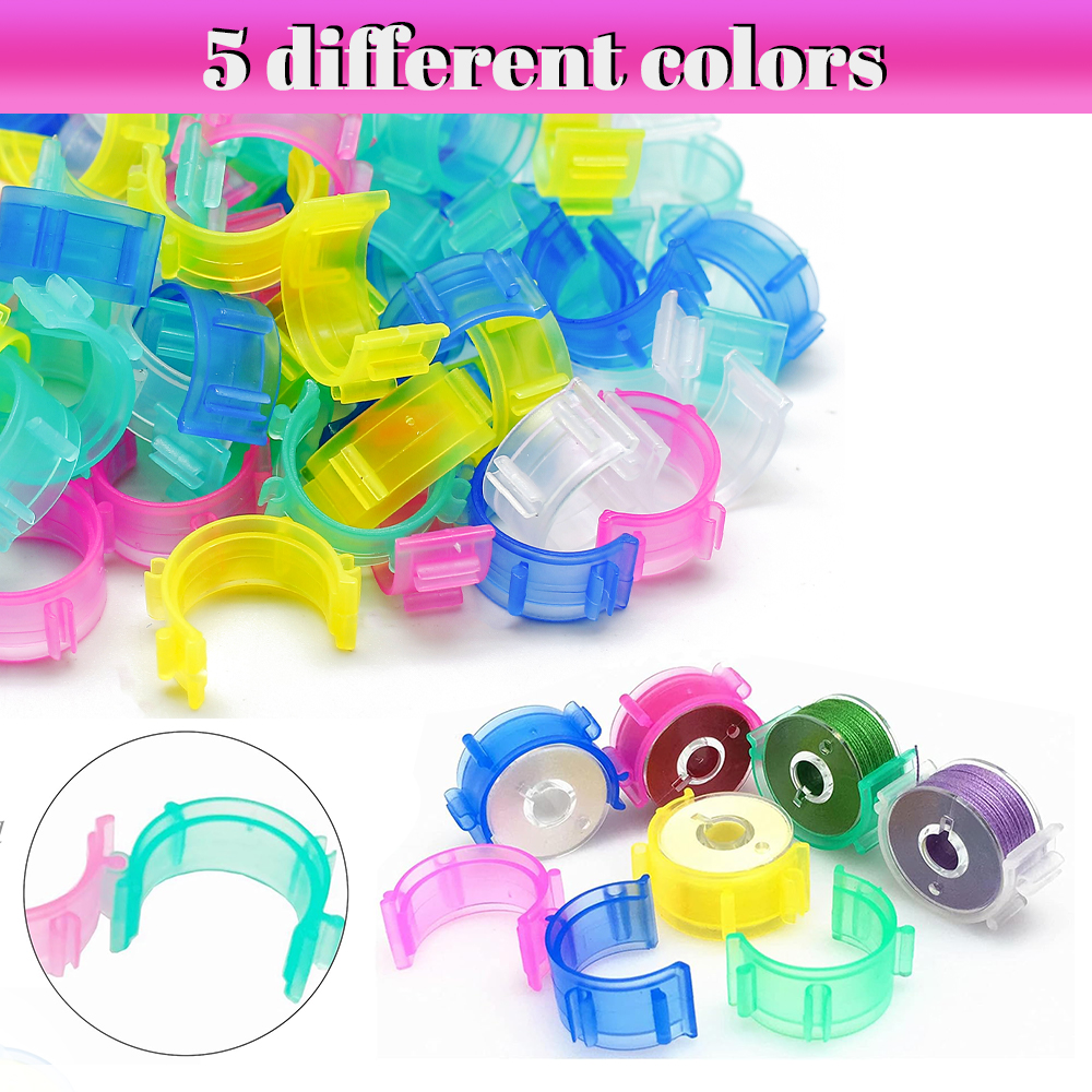 100pcs Plastic Bobbin Clip Sew - Waxed Thread Linen avis et prix