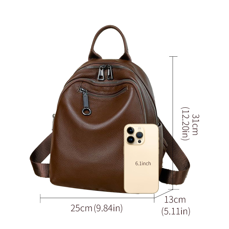 Genuine Leather Women's Backpa - Leather Work Bag avis et prix
